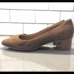 Aquatalia (new!) Block Heel Suede Pumps